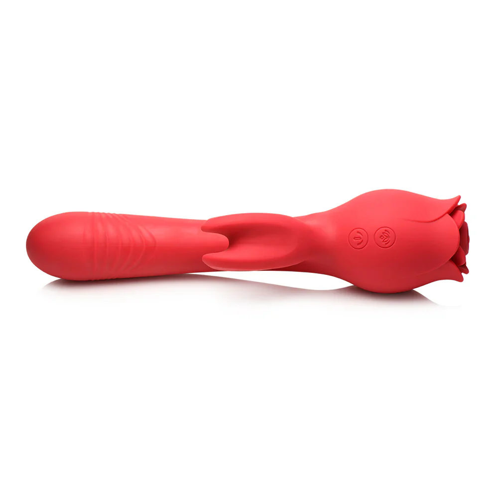 A Rose Toy On One End, A Rabbit Vibrator On The Other - Image 9